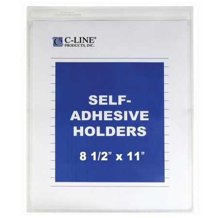 C-LINE PRODUCTS SelfAdhesive Shop Ticket Holder, 9 x 12, 50PK 70912